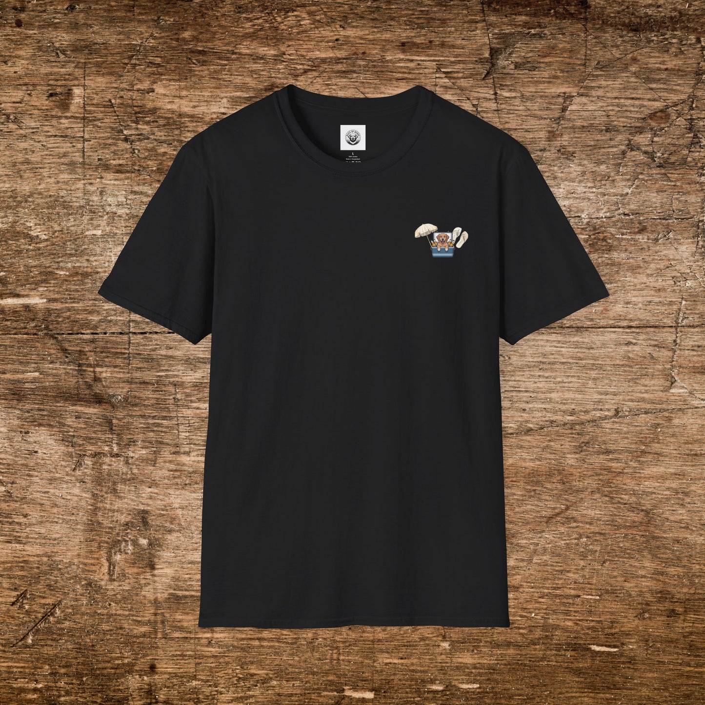 Chill Dog Graphic T-Shirt, White lettering
