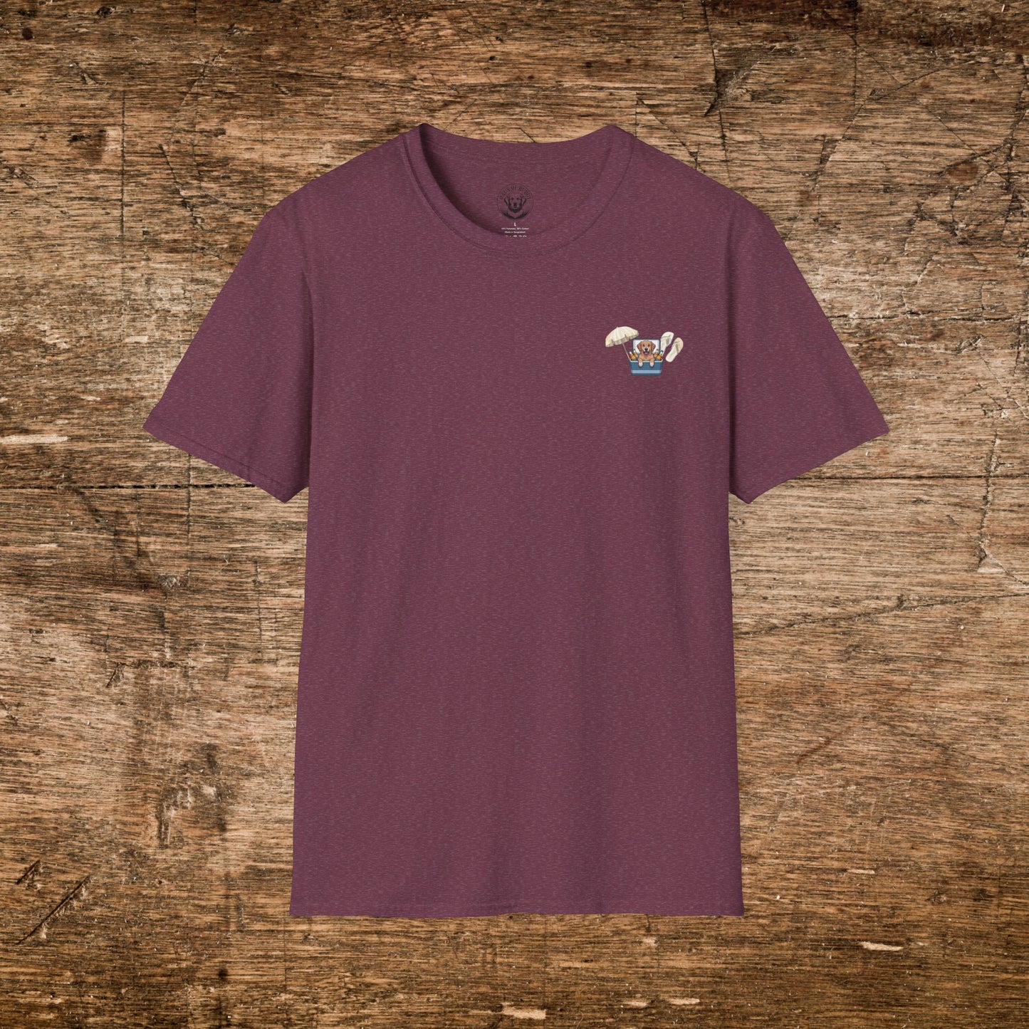 Chill Dog Graphic T-Shirt, White lettering