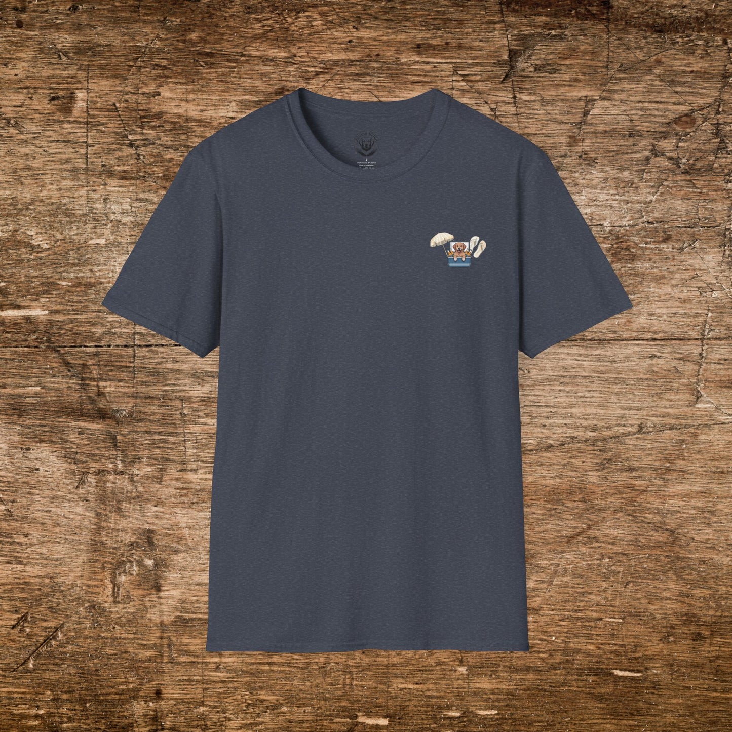 Chill Dog Graphic T-Shirt, White lettering