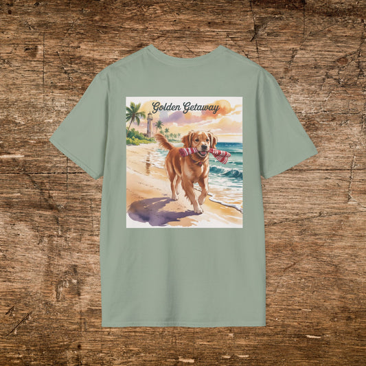 Golden Getaway Dog Tee